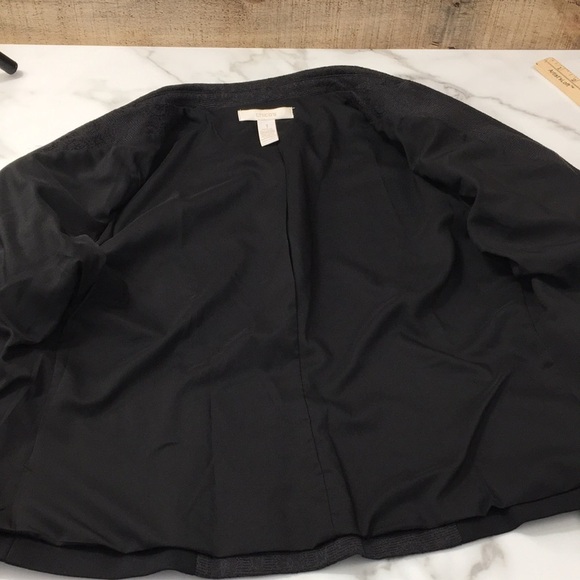 Chicos Jacket Women’s medium Black Cotton Blazer Chico’s 1 Two Button Front work - Picture 5 of 11